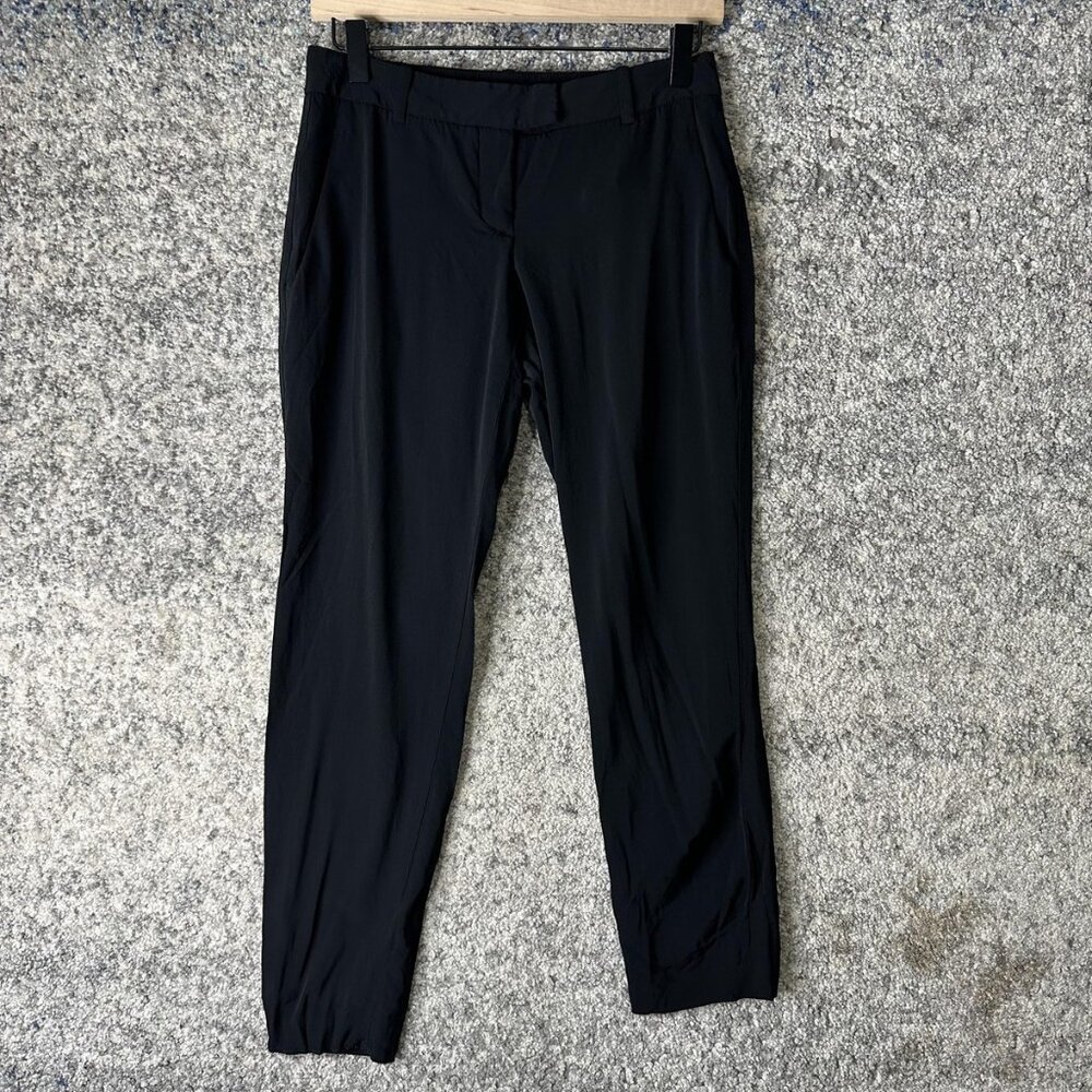 Theory‎ Pants Womens 0 Black Sienna Priceless Ankle Trousers Stretch Made in USA